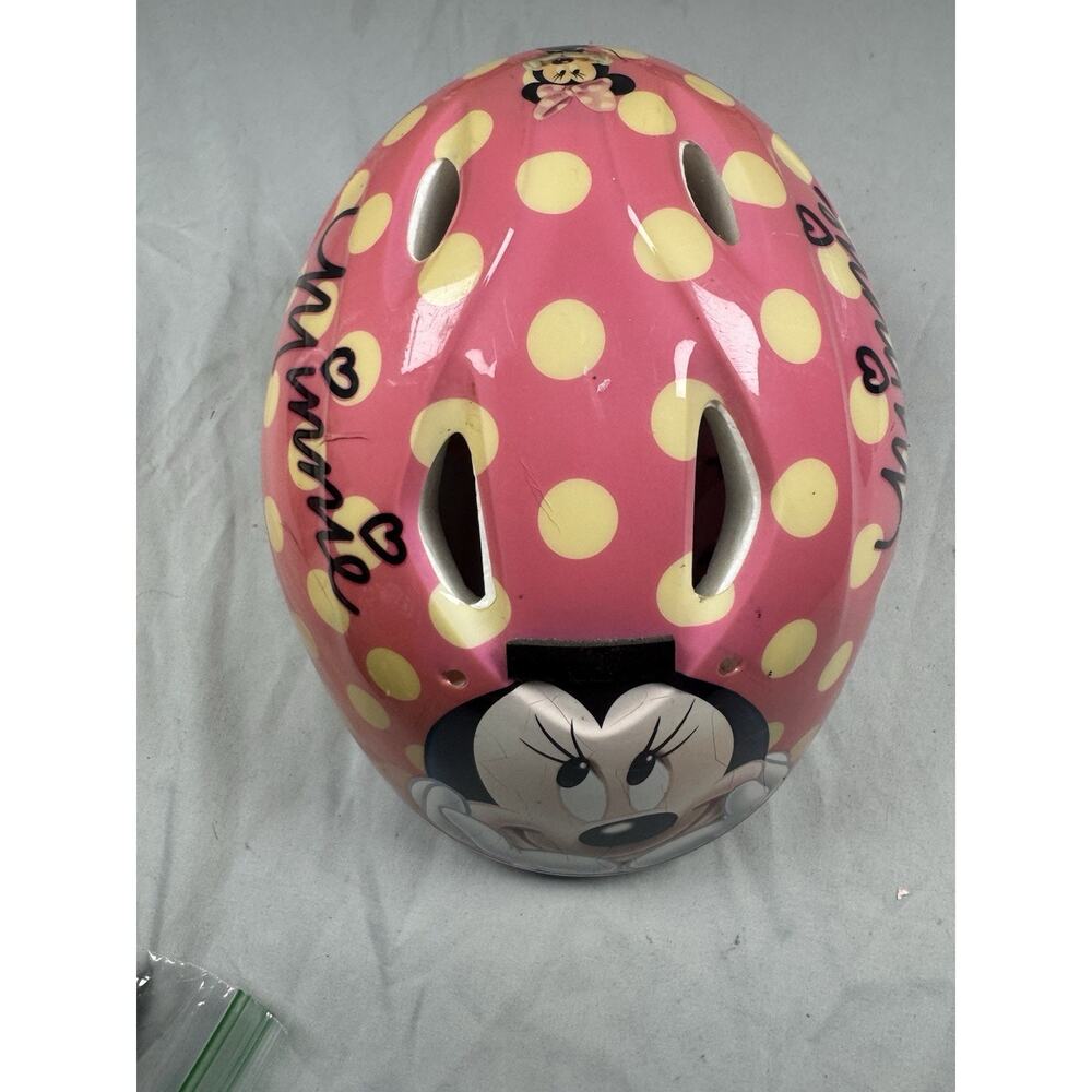 Disney Minnie Mouse Toddler Bike Helmet Pink Polka Dot 48-52cm Ages 2-5